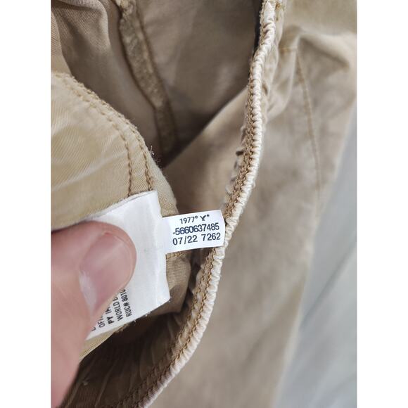 American Eagle Men’s Size S Tan Khaki Drawstring Stretch Shorts Comfort - Picture 5 of 8